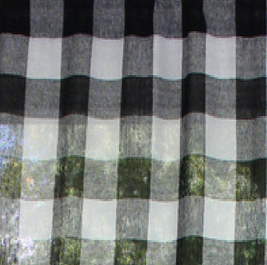 Heirloom Buffalo Check Black Oat Valance VL015111 - The Fox Decor